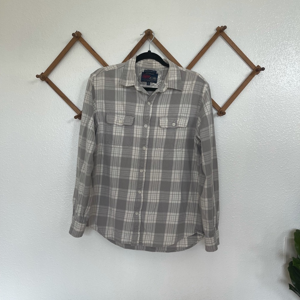 Old Navy Grey and White Vintage Flannels Regular Fit